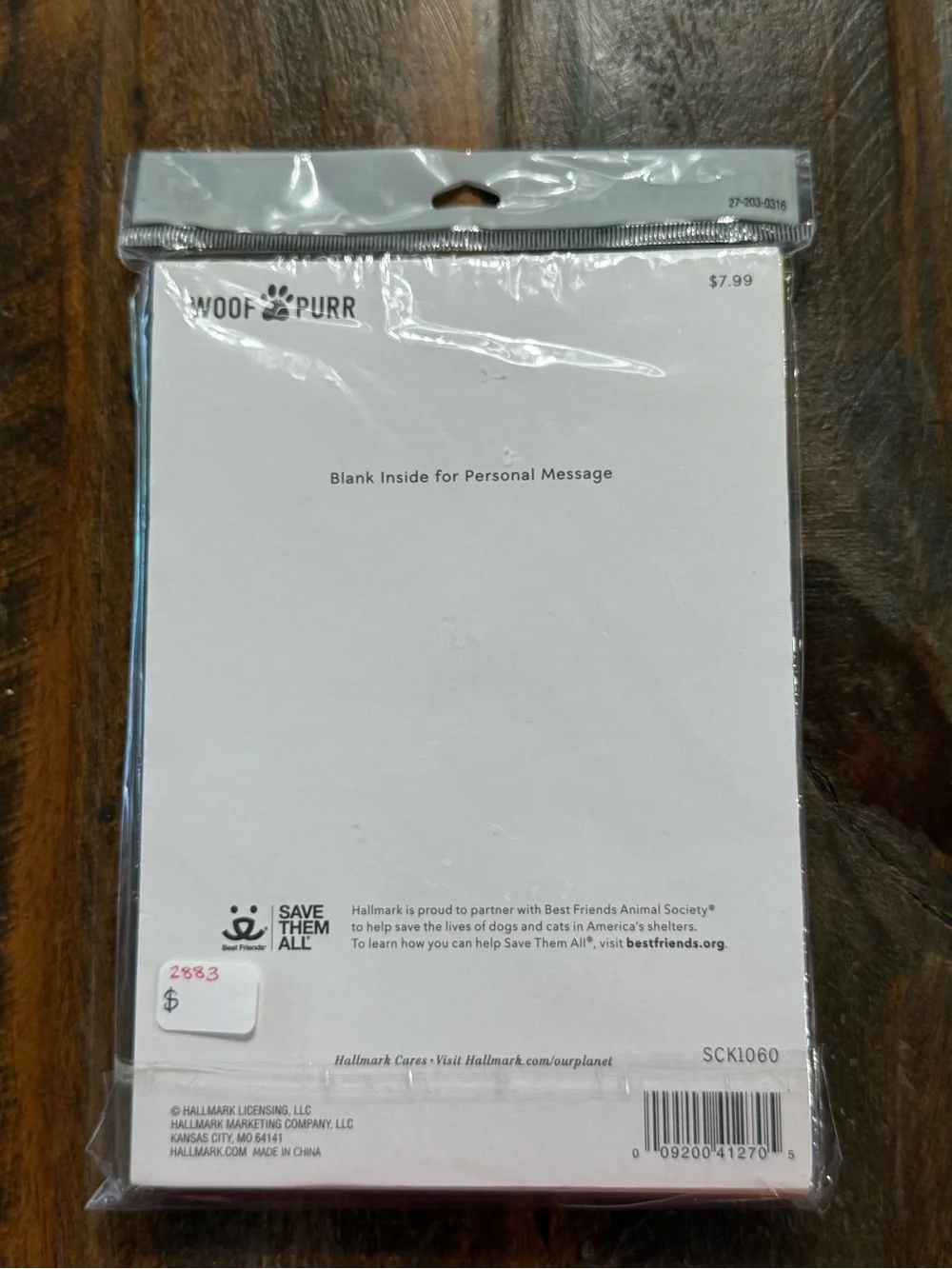 Hallmark Animal Society partnership Woof Dog Blank Note Cards 10 Pack New in Box